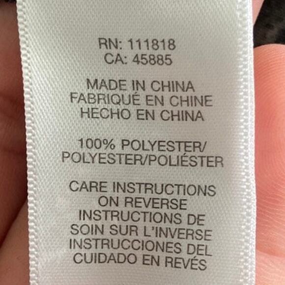 Michael Kors Womens Blouse Gray Leopard Print Off The Shoulder Smocked Peplum XL - Picture 7 of 12